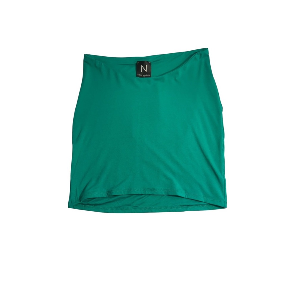 Naked Wardrobe Green Bodycon Mini Skirt NW-S3566-H Size Large NWT